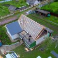 Выравнивание плоскостей крыши в Острошицком Городке
